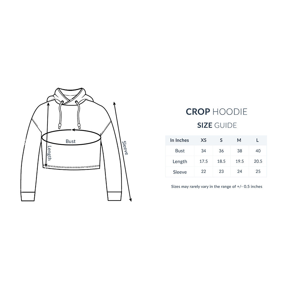 Women's Crop Hoodies - Plain - arkkart