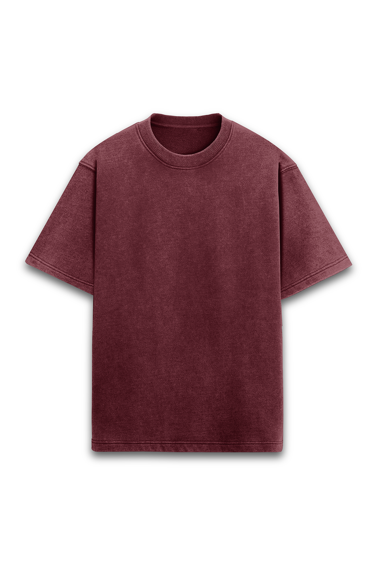 Übergroßes Unisex-T-Shirt im Acid-Wash-Stil