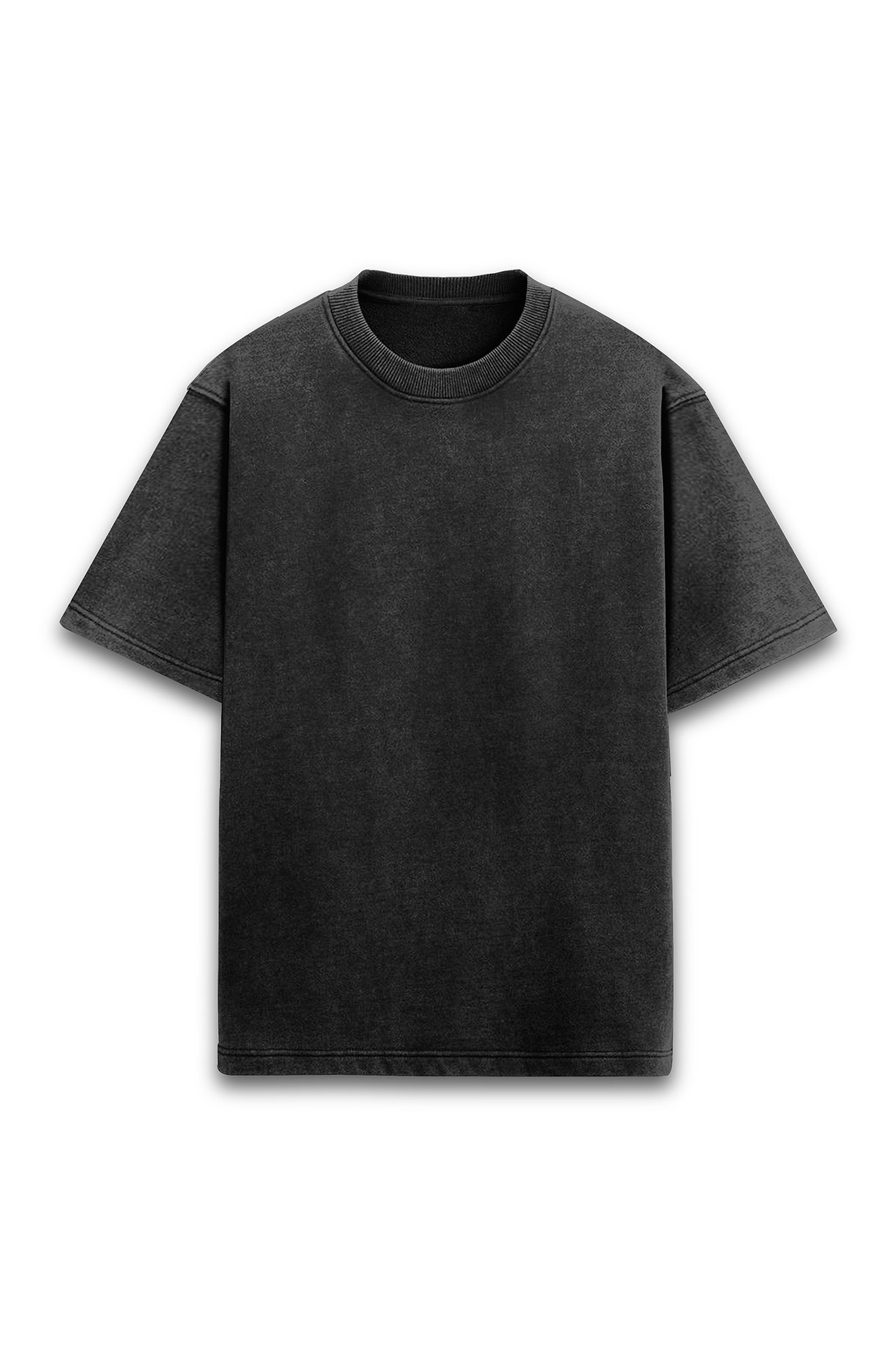 Übergroßes Unisex-T-Shirt im Acid-Wash-Stil