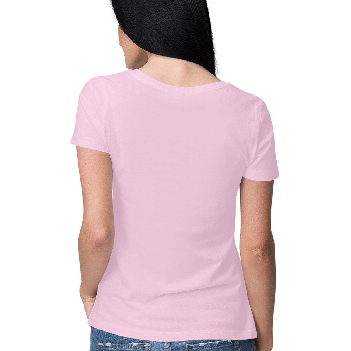 Women's Half Sleeve Round Neck T-Shirt - Super Girl - arkkart