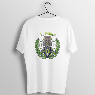 Men's Back Printed Oversized T-shirt