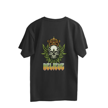 Men's Back Printed Oversized T-shirt