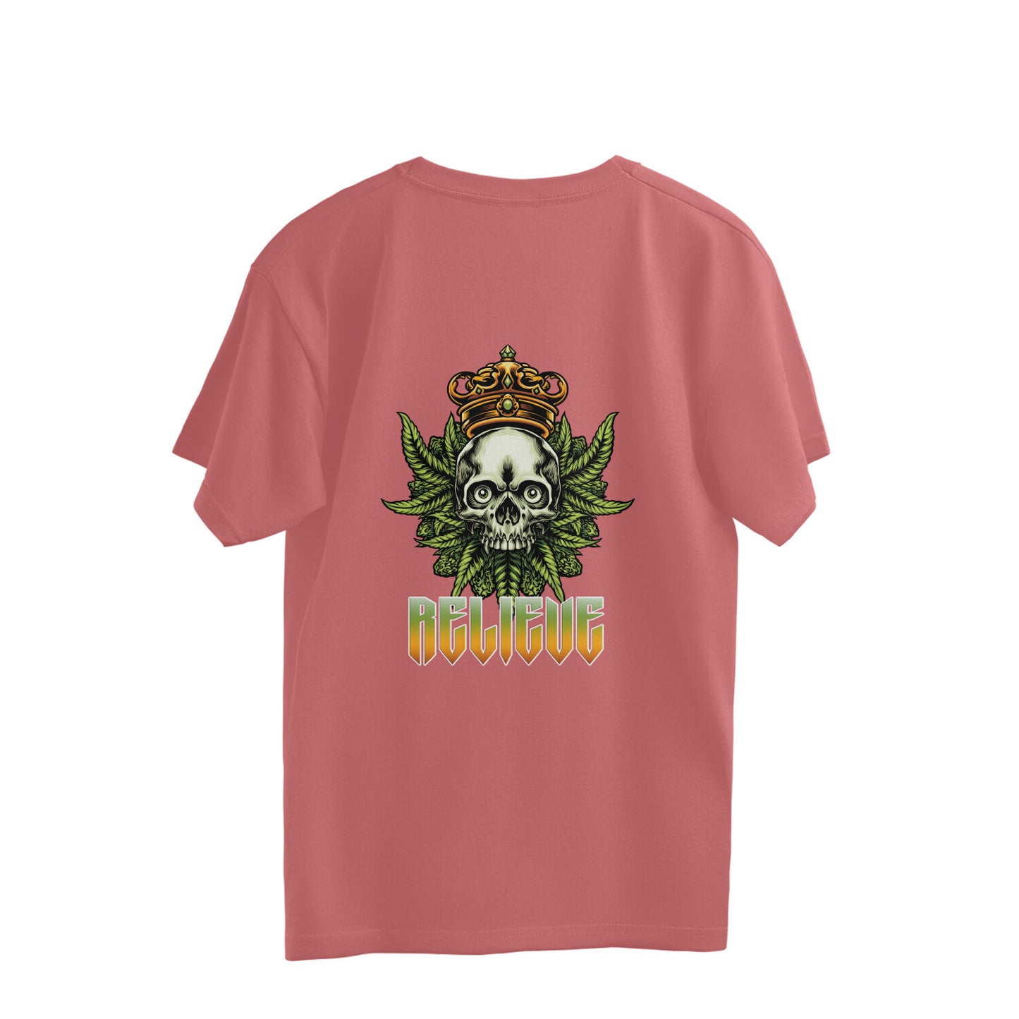 Men's Back Printed Oversized T-shirt