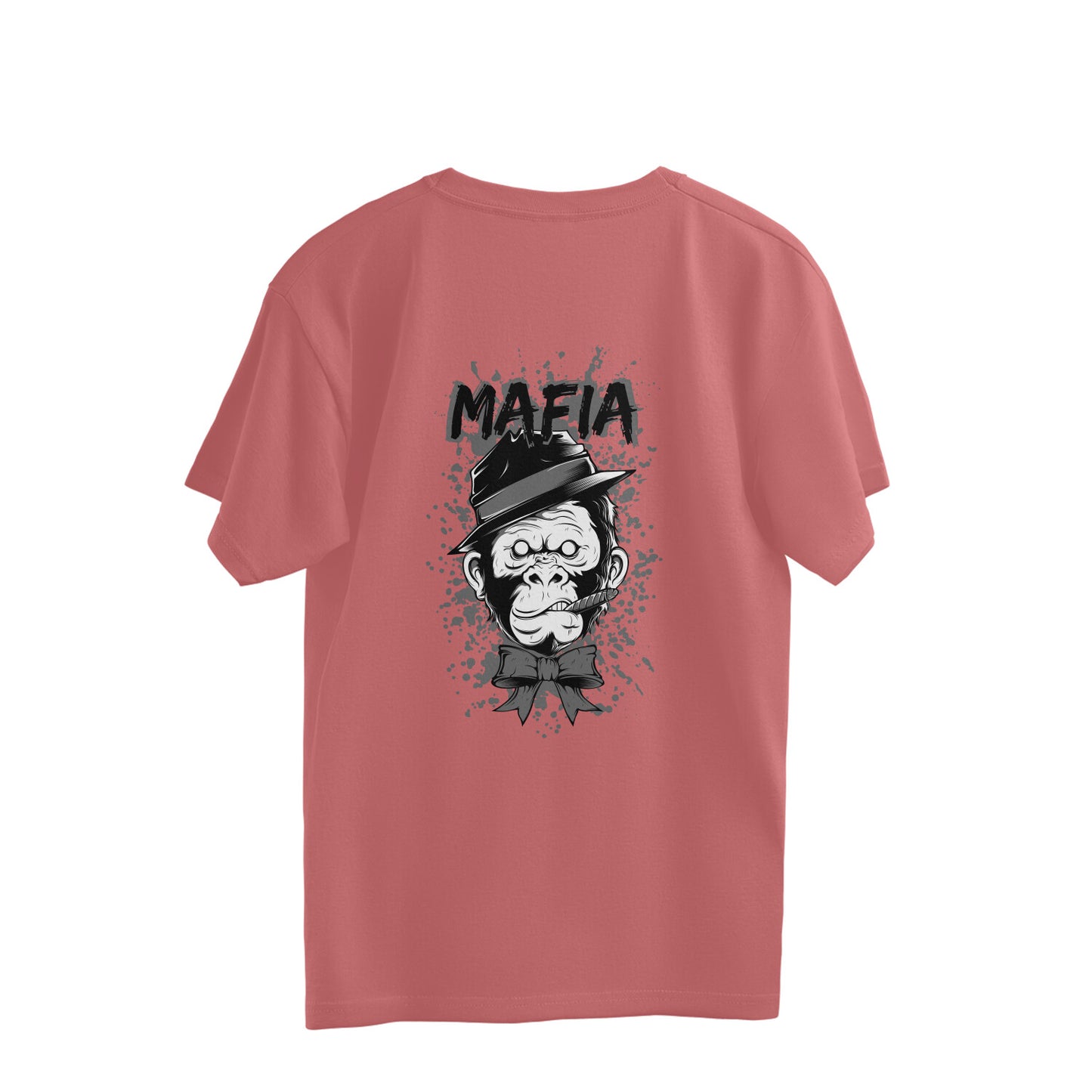 Men's Back Printed Oversized T-shirt