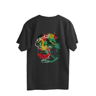 Men's Back Printed Oversized T-shirt