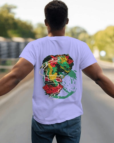 Men's Back Printed T-shirt