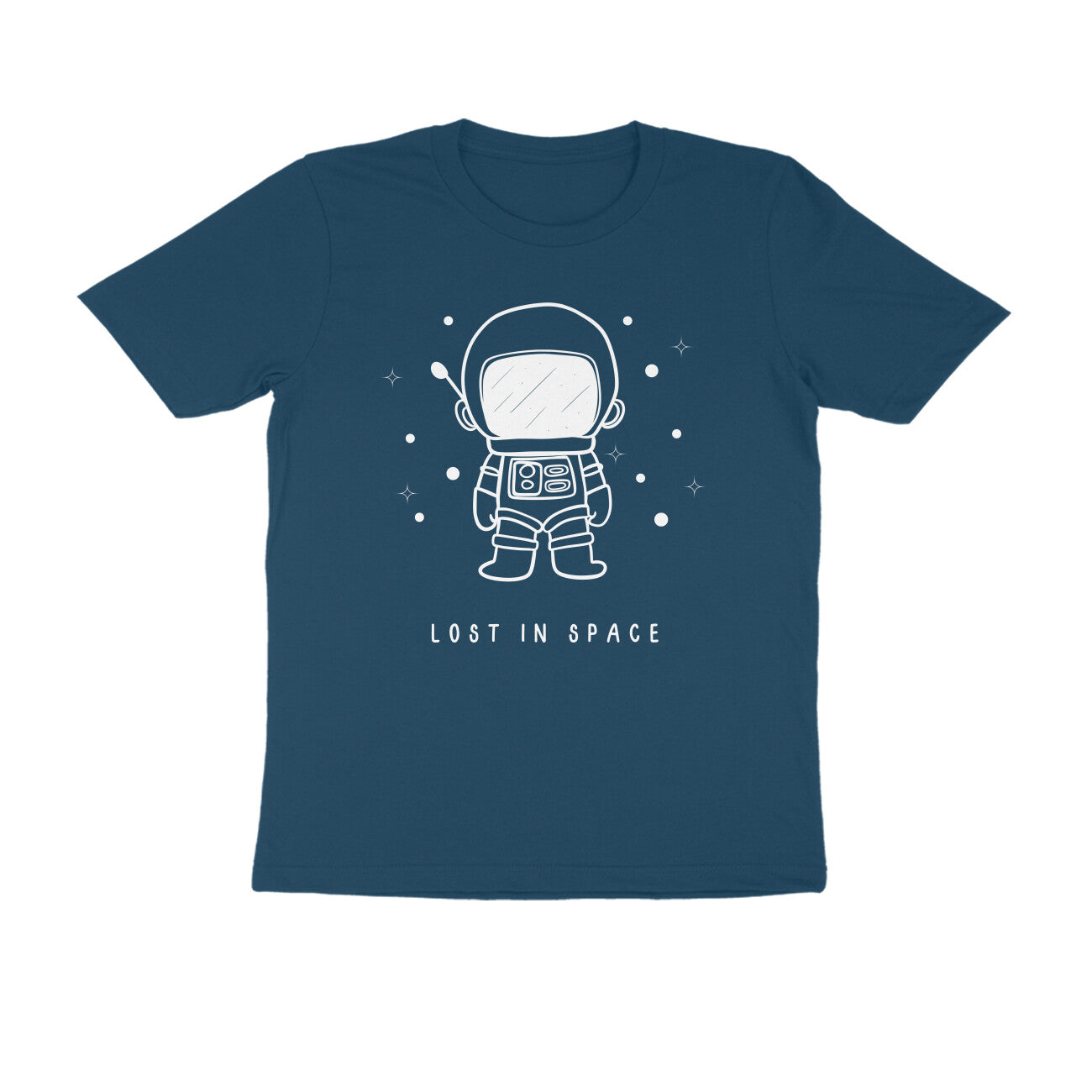 Men's Half Sleeve Round Neck T-Shirt - LOST IN SPACE Printed - arkkart