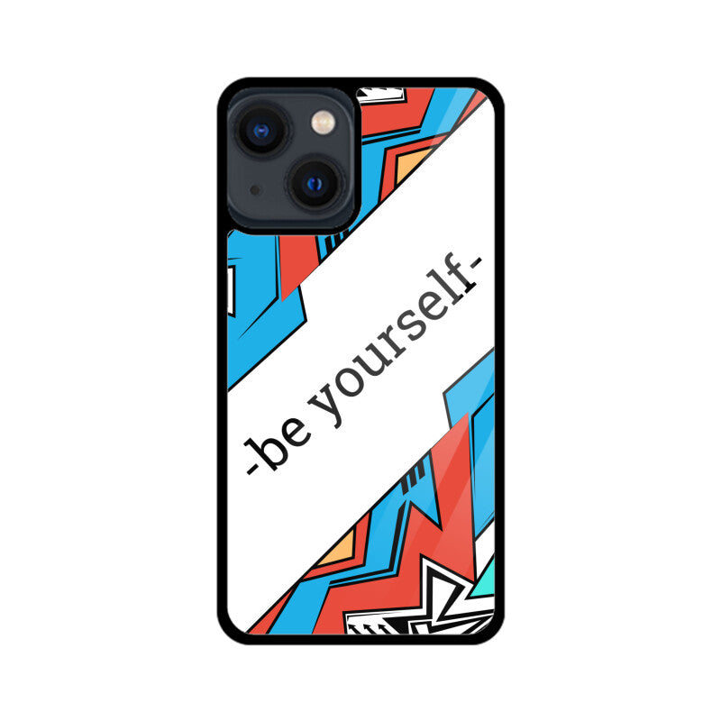 Apple iPhone Glastelefonhülle - Sei du selbst