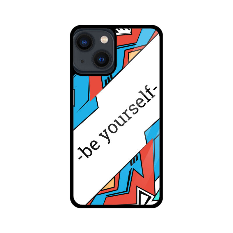 Apple iPhone Glastelefonhülle - Sei du selbst