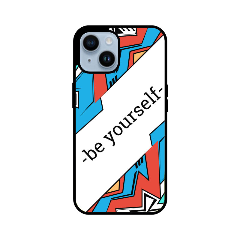 Apple iPhone Glastelefonhülle - Sei du selbst