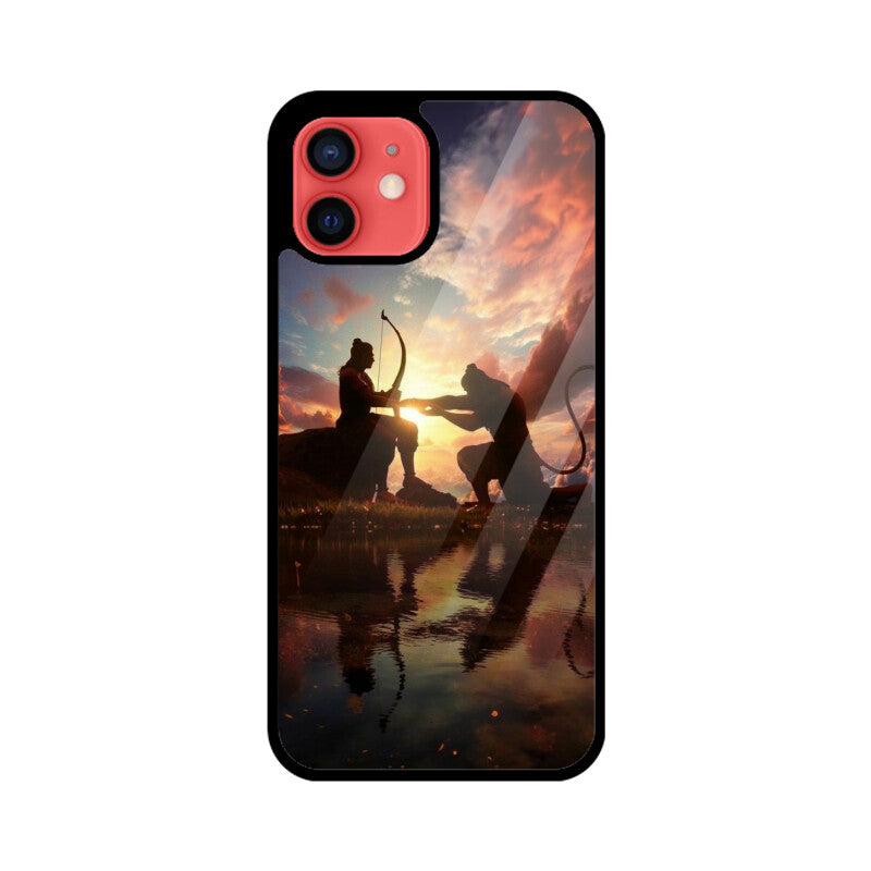 Apple iPhone Glastelefonhülle - Jai Shree Ram