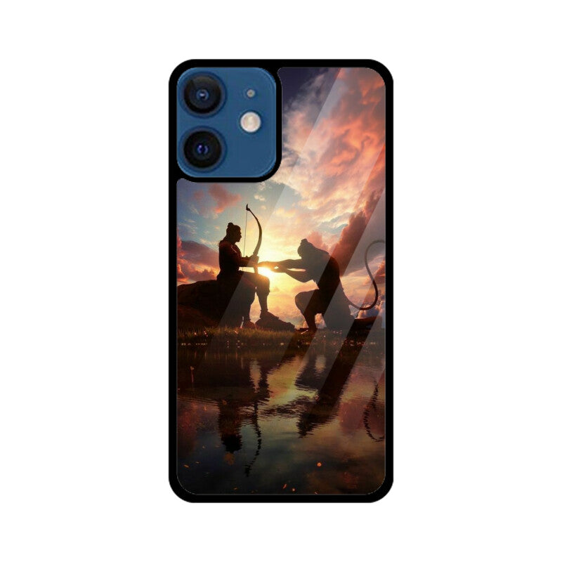 Apple iPhone Glastelefonhülle - Jai Shree Ram