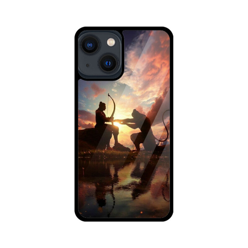Apple iPhone Glastelefonhülle - Jai Shree Ram