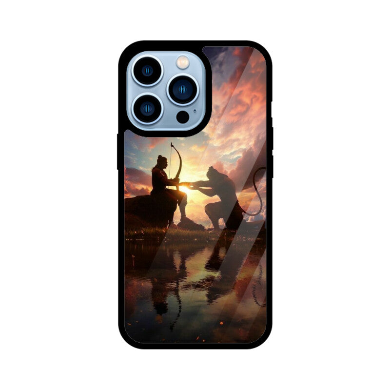 Apple iPhone Glastelefonhülle - Jai Shree Ram