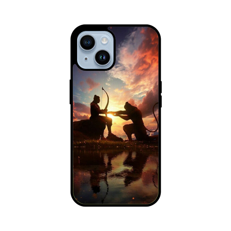 Apple iPhone Glastelefonhülle - Jai Shree Ram