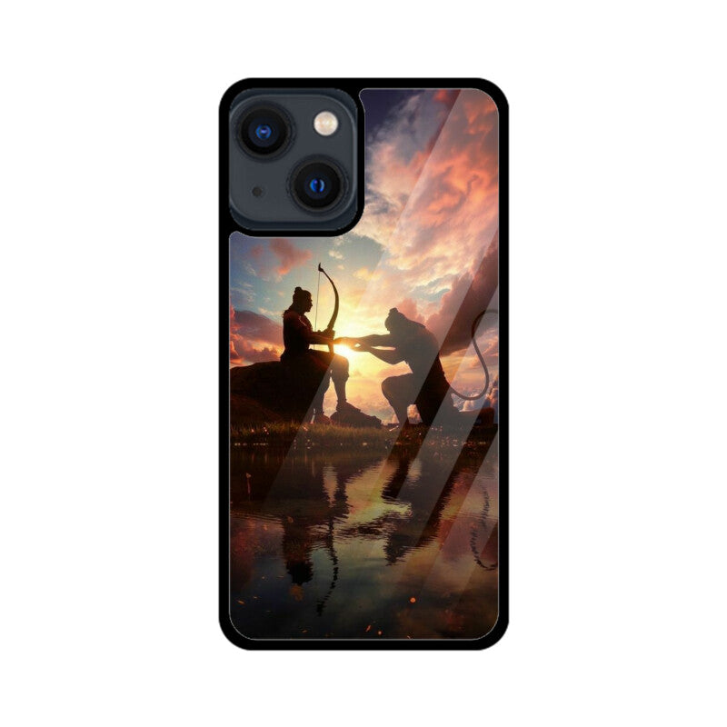 Apple iPhone Glastelefonhülle - Jai Shree Ram