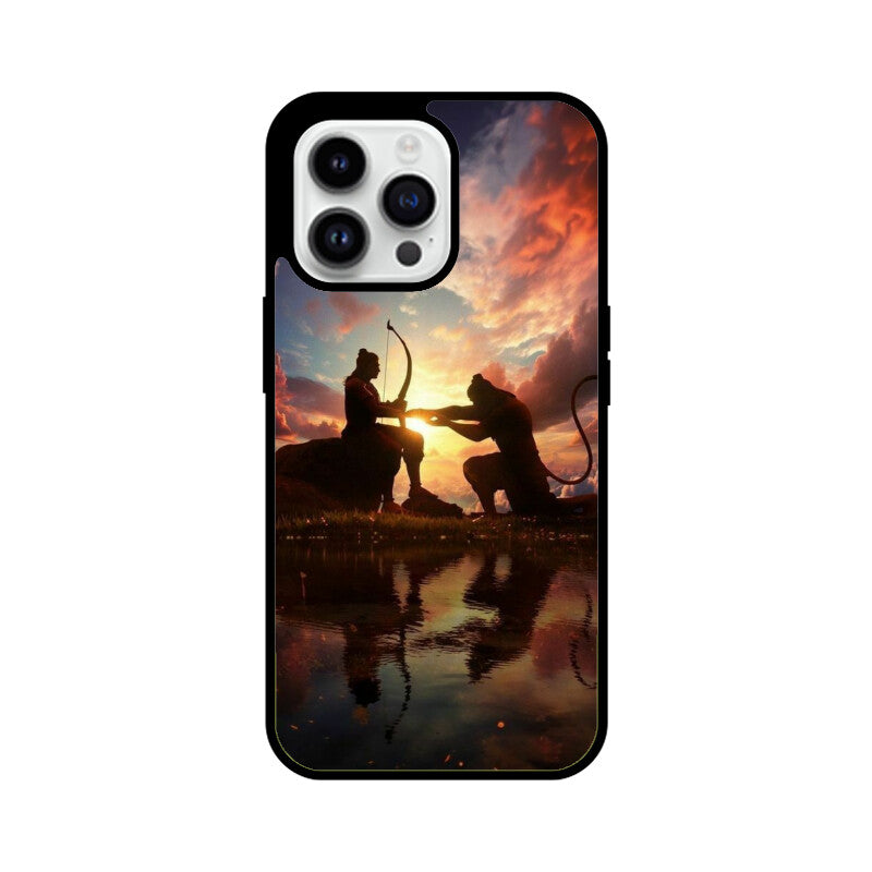 Apple iPhone Glastelefonhülle - Jai Shree Ram