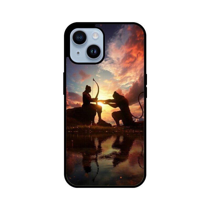 Apple iPhone Glastelefonhülle - Jai Shree Ram