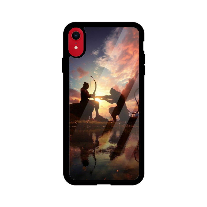 Apple iPhone Glastelefonhülle - Jai Shree Ram