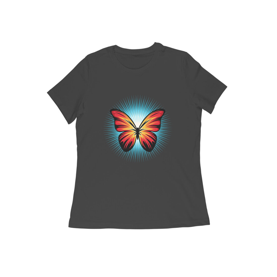 Damen T-Shirt mit Aufdruck „Butterfly“