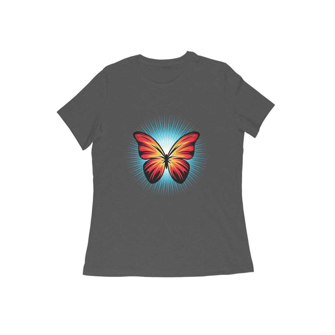 Damen T-Shirt mit Aufdruck „Butterfly“
