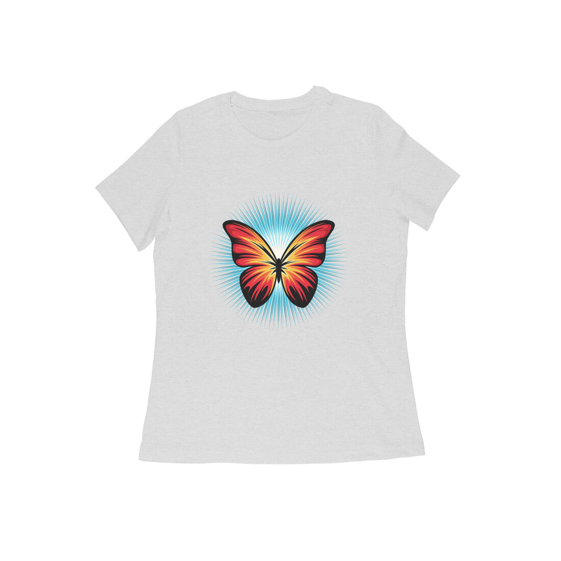 Damen T-Shirt mit Aufdruck „Butterfly“