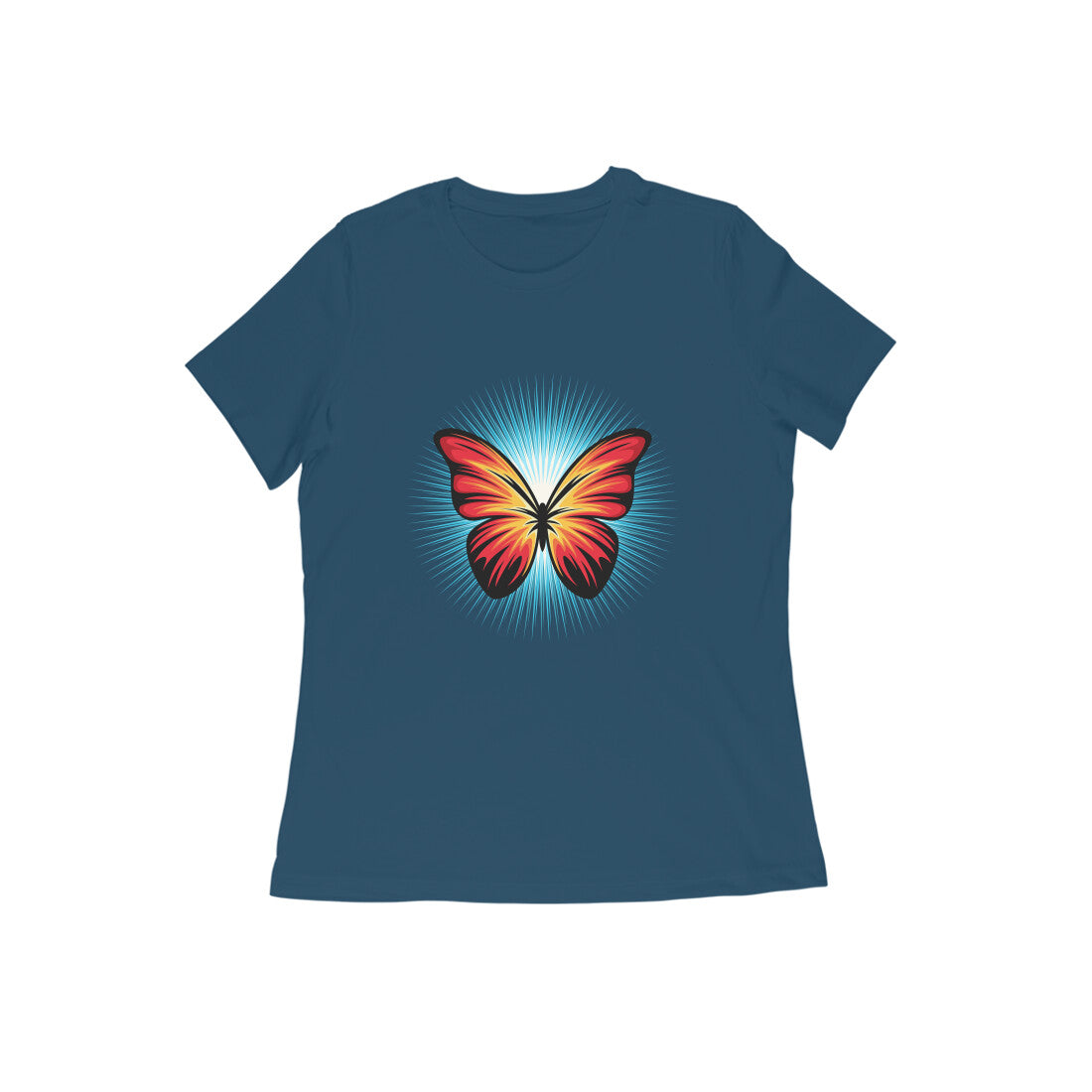 Damen T-Shirt mit Aufdruck „Butterfly“