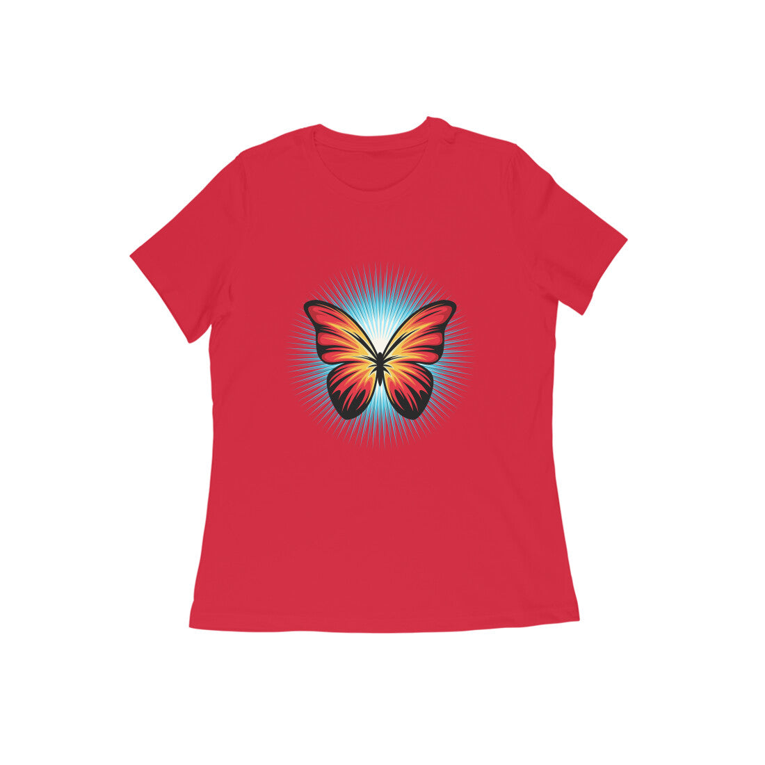 Damen T-Shirt mit Aufdruck „Butterfly“