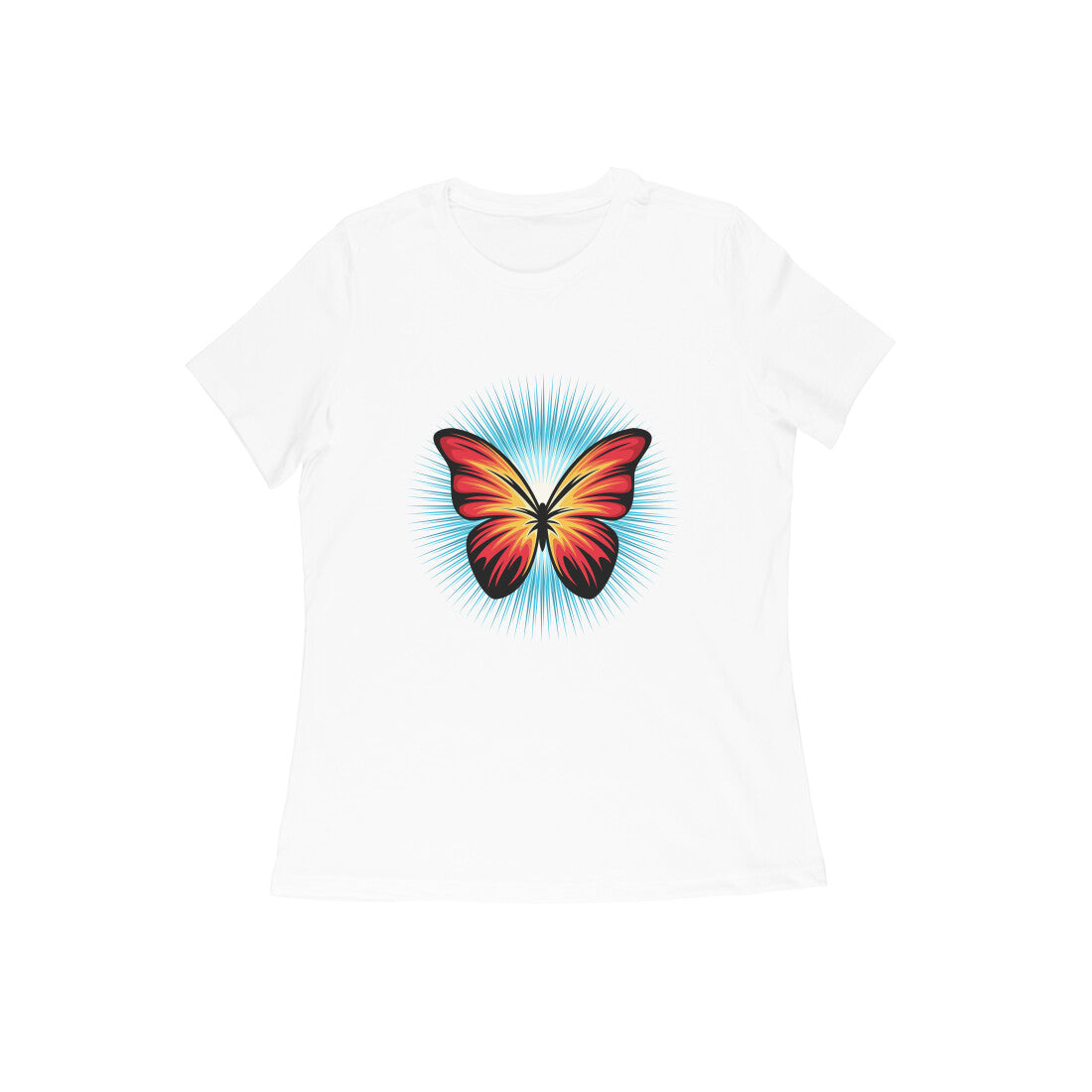 Damen T-Shirt mit Aufdruck „Butterfly“