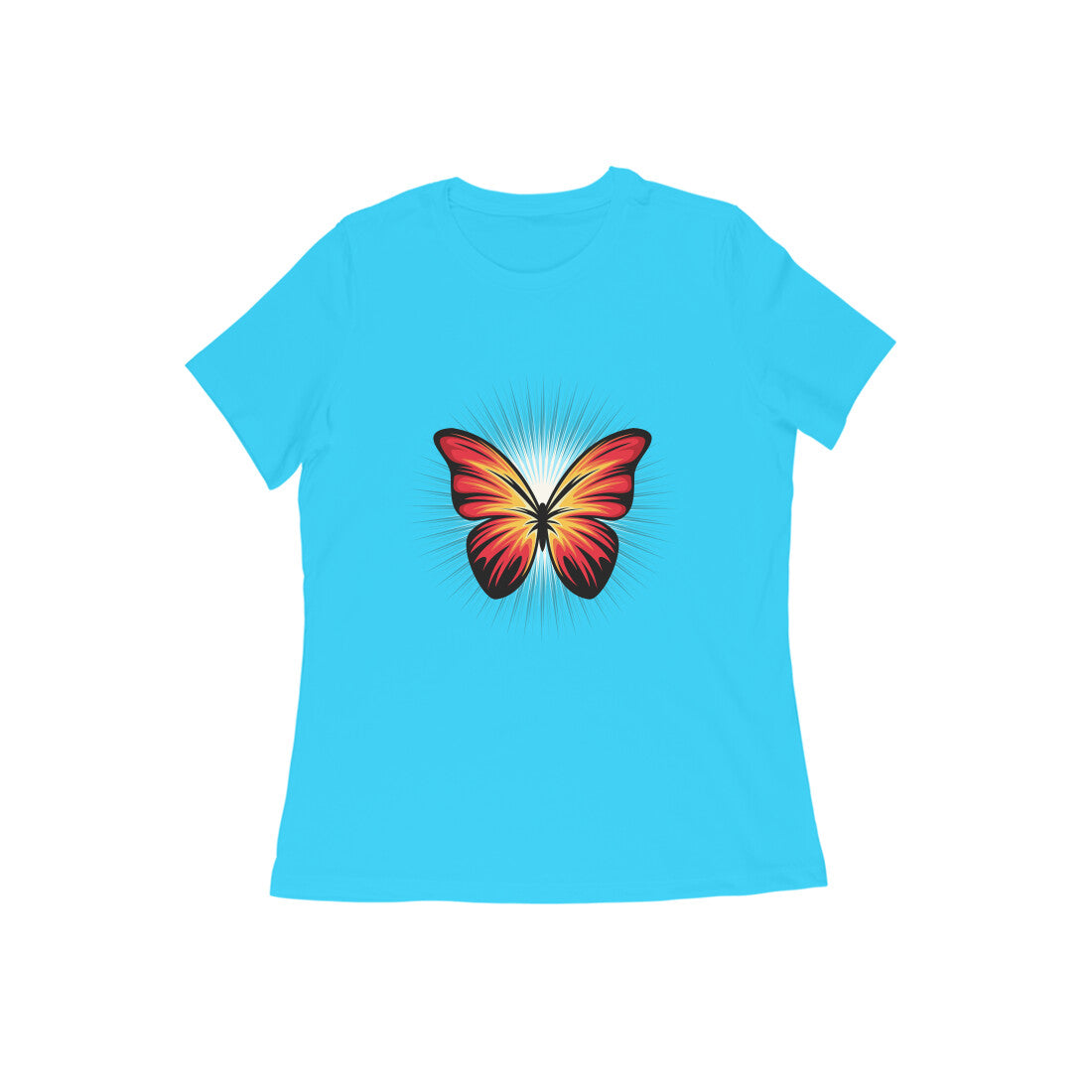 Damen T-Shirt mit Aufdruck „Butterfly“