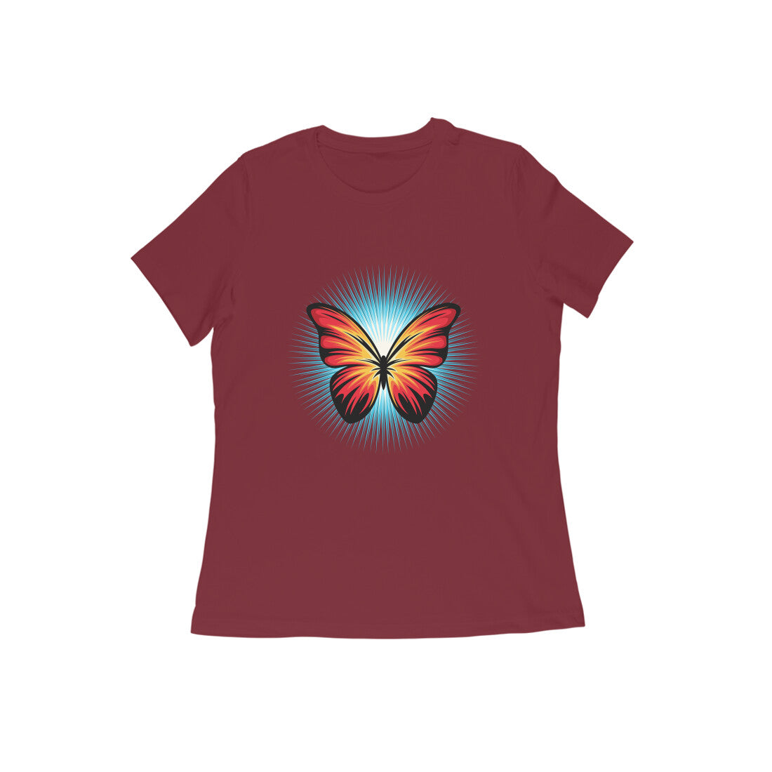 Damen T-Shirt mit Aufdruck „Butterfly“