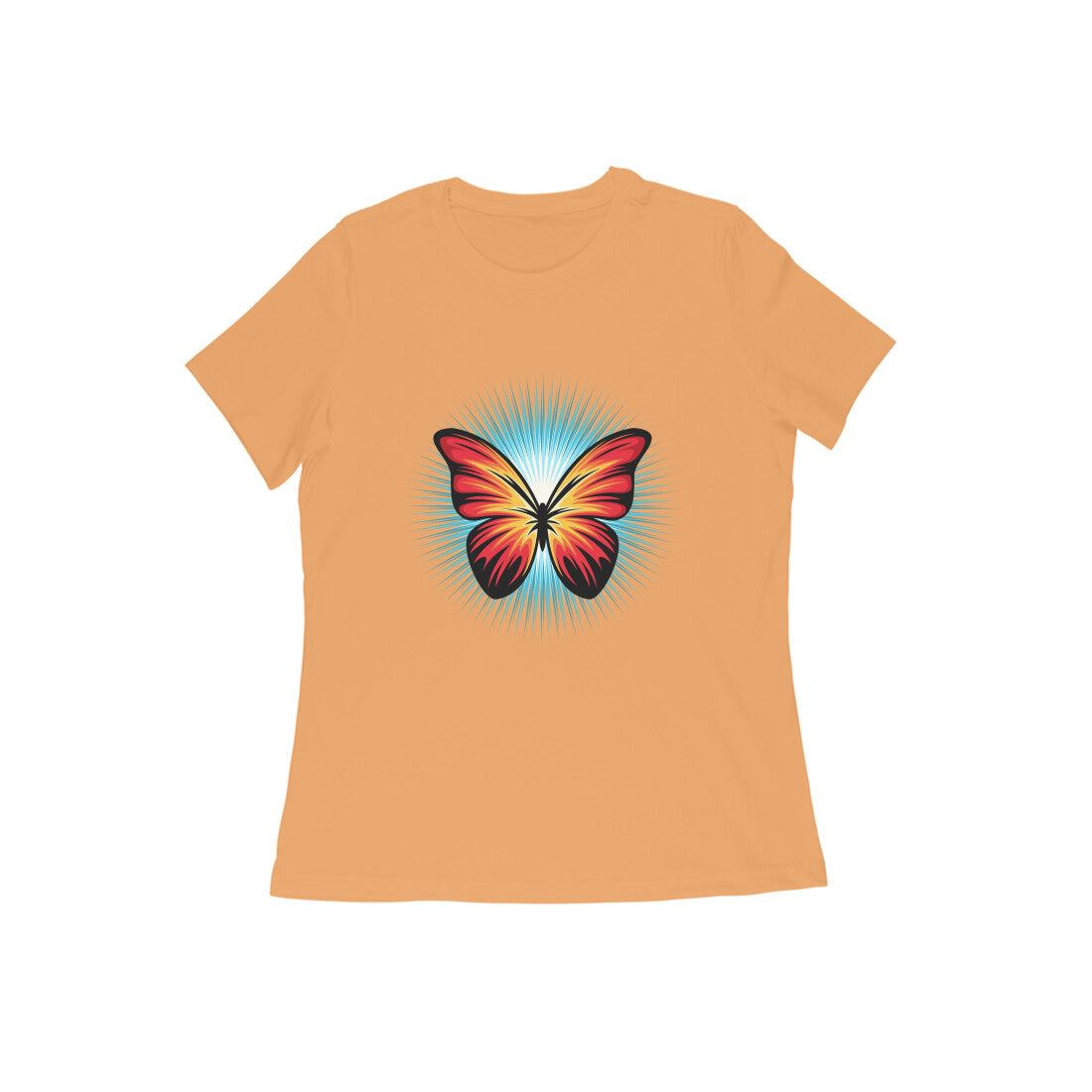 Damen T-Shirt mit Aufdruck „Butterfly“