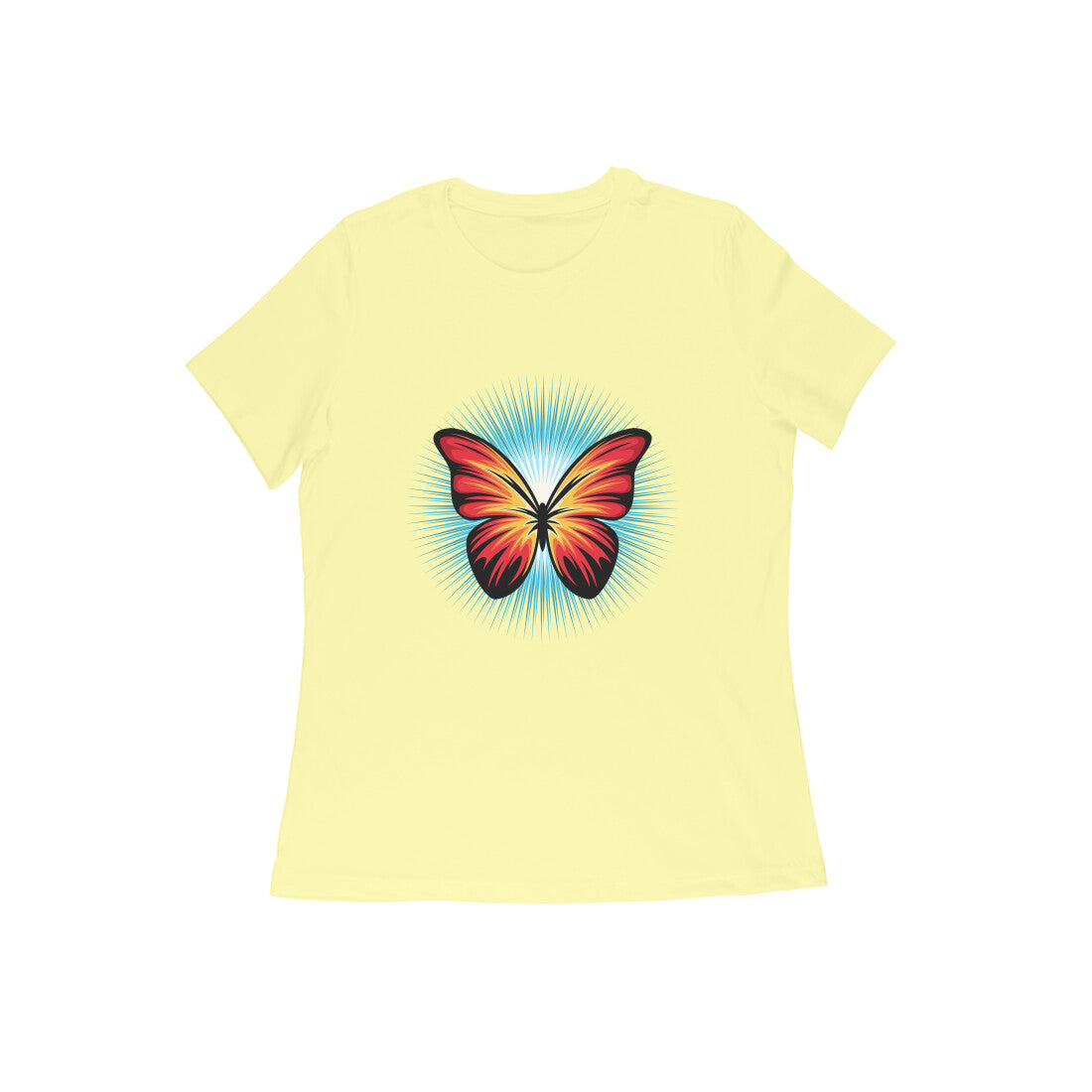 Damen T-Shirt mit Aufdruck „Butterfly“