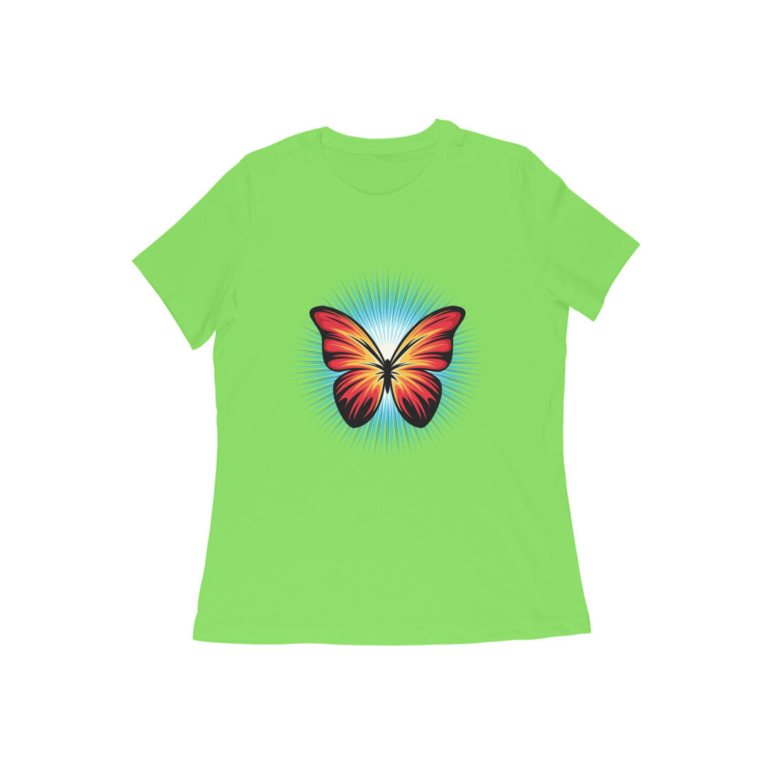 Damen T-Shirt mit Aufdruck „Butterfly“