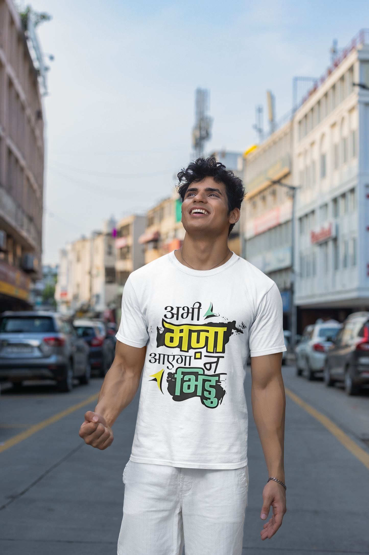 Abhi Maja Aayega Na Bhidu - T-Shirt