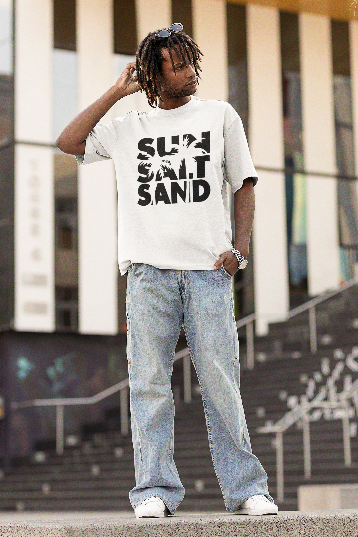 Sun Salt Sand - übergroßes T-Shirt