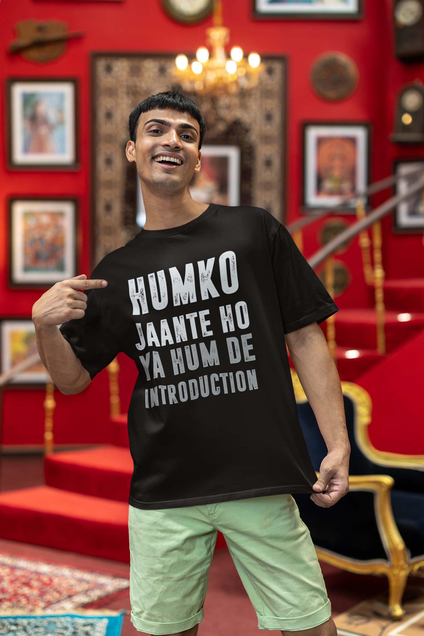 Humko Jaante Ho Ya De مقدمة - تي شيرت كبير الحجم