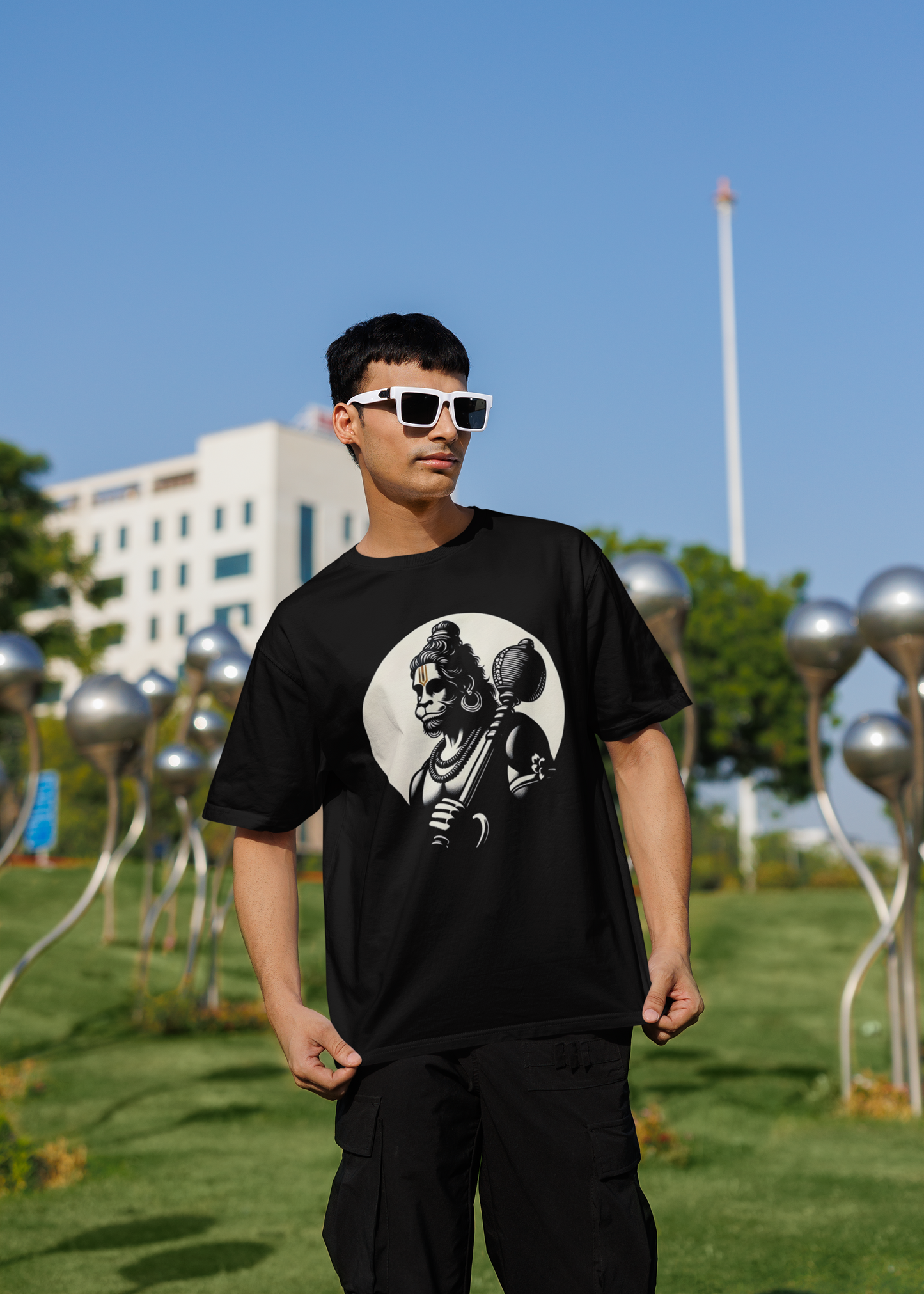 Jai Hanuman - Übergroßes T-Shirt