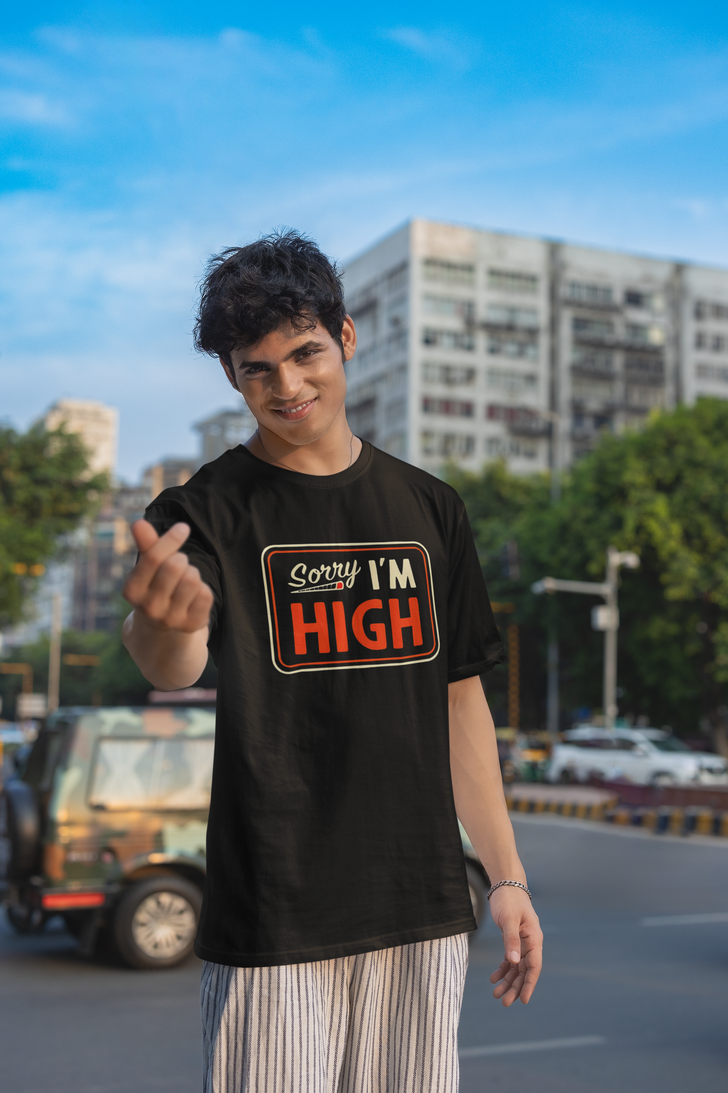 Sorry, ich bin high - Oversized T-Shirt
