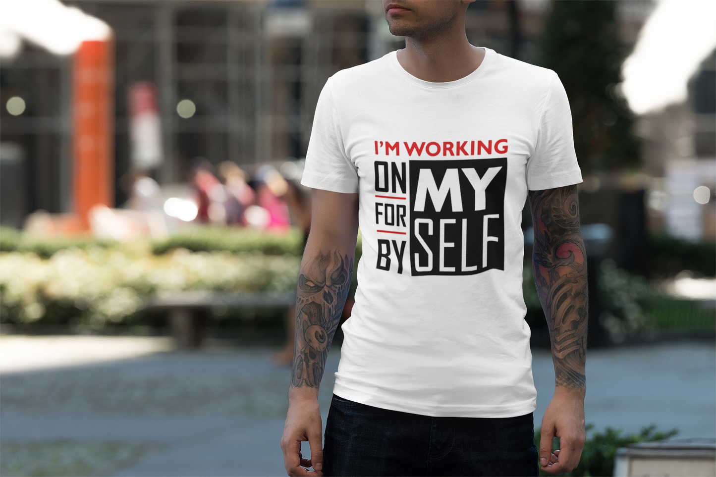 ICH ARBEITE AN MIR SELBST - T-Shirt
