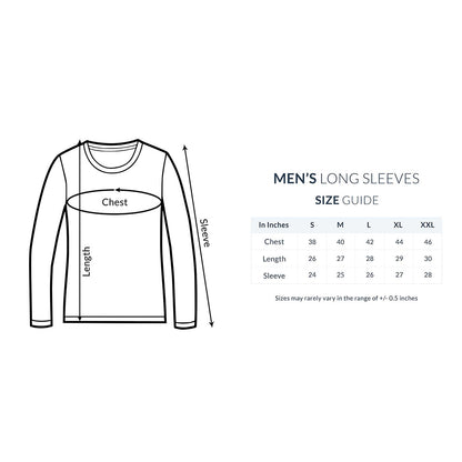 Men's Full Sleeve Round Neck T-Shirt - Jai Shree Ram Printed T-Shirt