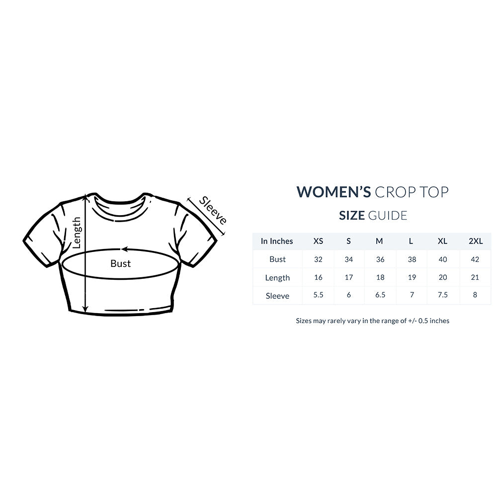 Women's Crop Tops - Unlimited Printed