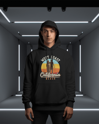 West Coast California Beach Hoodie - arkkart