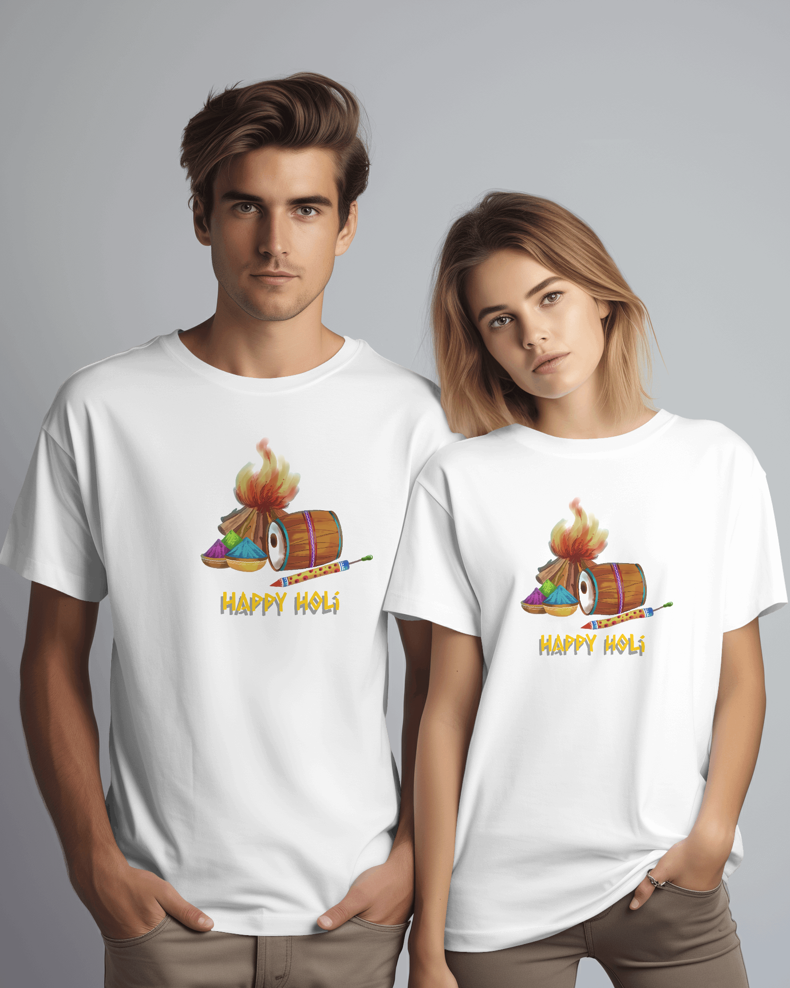 Happy Holi Unisex T-Shirt - arkkart