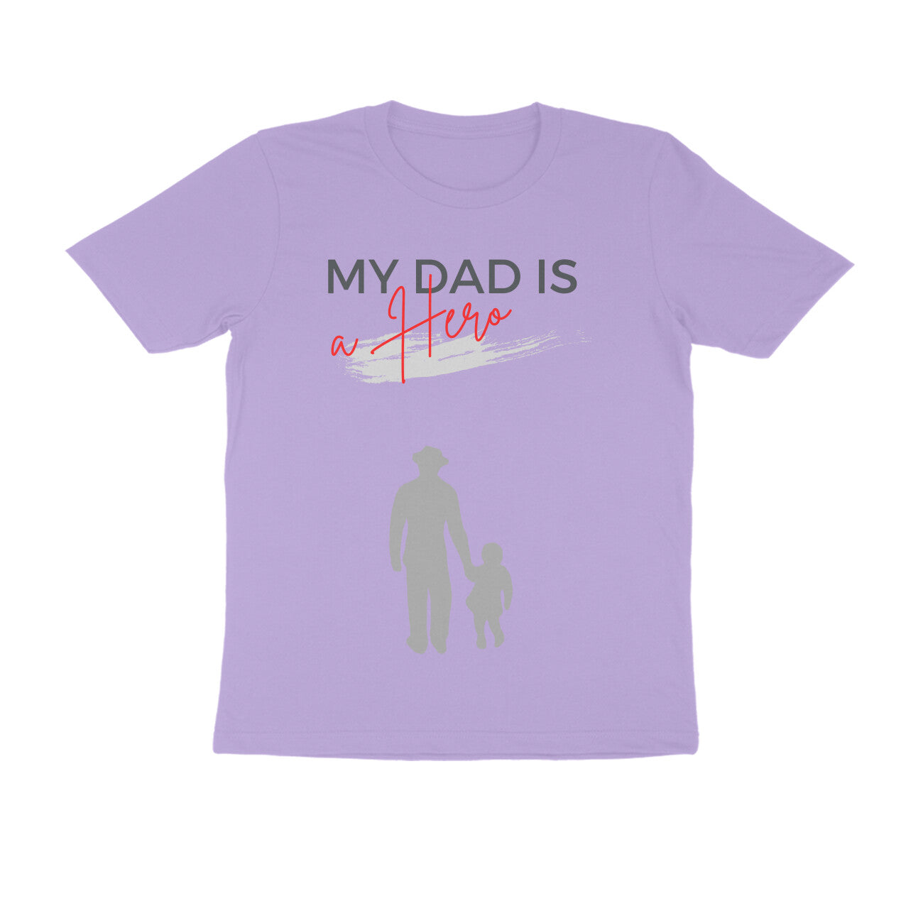 Men's Half Sleeve Round Neck T-Shirt - My DAD is a Hero - arkkart