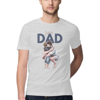 Men's Half Sleeve Round Neck T-Shirt - Super DAD Printed - arkkart