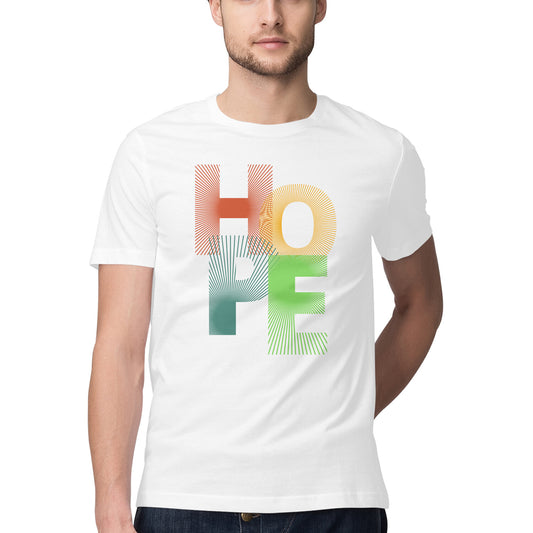 Men's Half Sleeve Round Neck T-Shirt - HOPE Printed