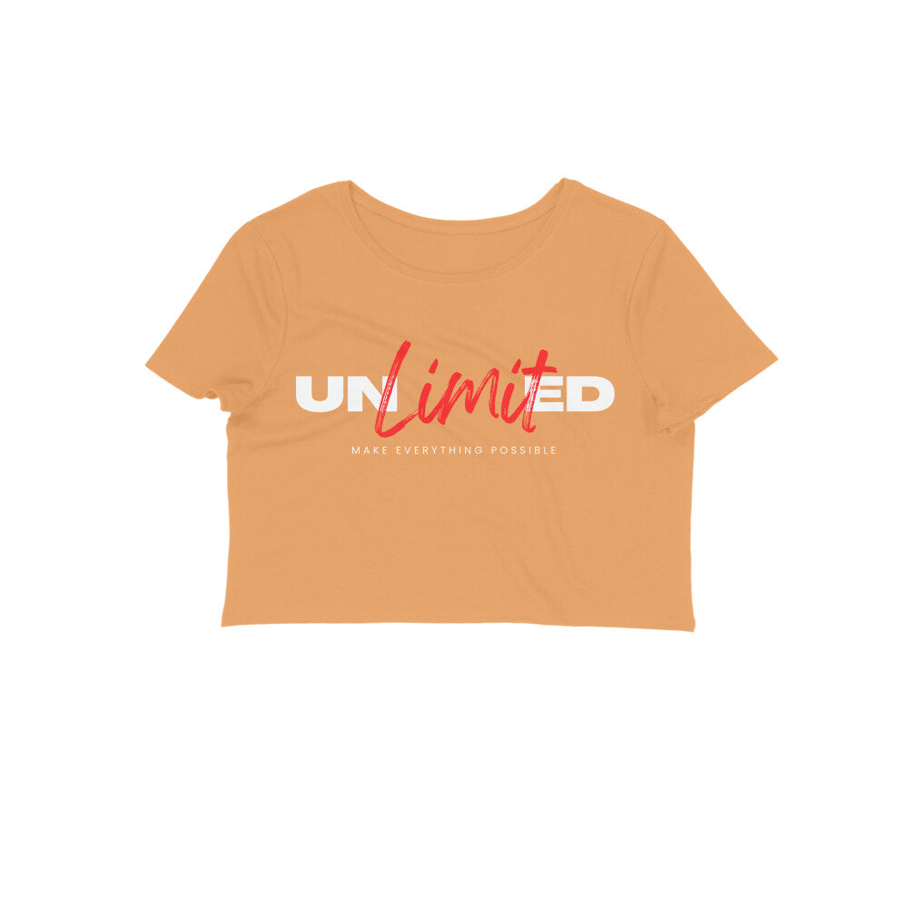 Women's Crop Tops - Unlimited Printed