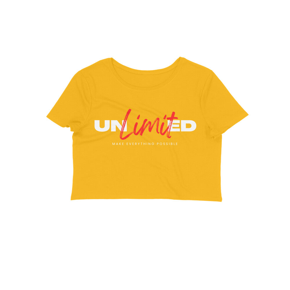 Women's Crop Tops - Unlimited Printed - arkkart