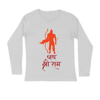 Men's Full Sleeve Round Neck T-Shirt - Jai Shree Ram Printed T-Shirt - arkkart